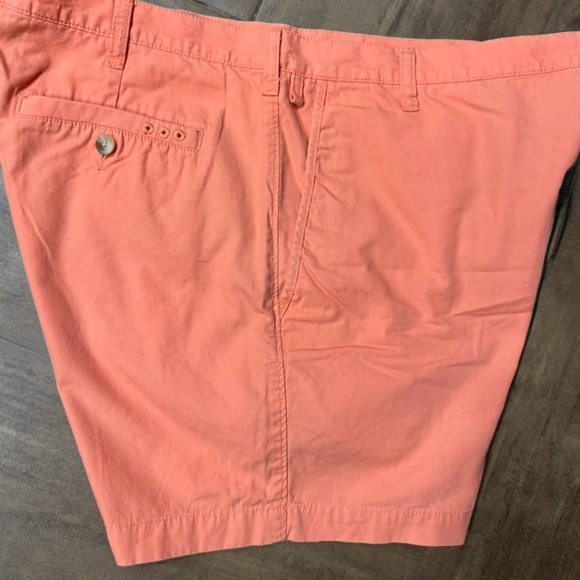 Columbia PFG Fishing Shorts Men 38 Salmon Orange Cotton Flat Front - Picture 3 of 6
